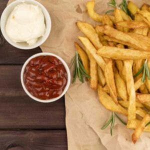 French Fries with Cheese Sauce ꭞ