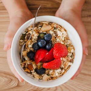 Mix Fruit Curd and Muesli in Jar ꭞ